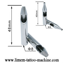 A ponta plástica descartável estéril profissional pré-fabricada da tatuagem derruba a ponta inoxidável do stell